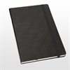 Notesbog - Notesbøger A5 sort italiensk kunstlæder model Toto
